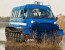 Гусеничный вездеход ГАЗ-34091 Бобр на болоте
